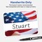 Avery American Flag Traditional Adhesive Name Badges, 2-1/3" x 3-3/8", Handwrite-Only, Great for Patriotic Parties, Election Events, 4th of July Parties, and Party Favors, 80 Name Badges Total